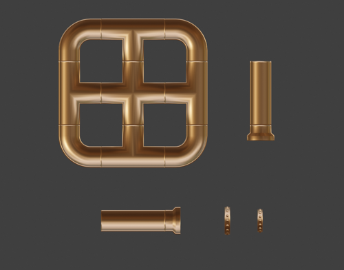 Brass pipes (half) preview image